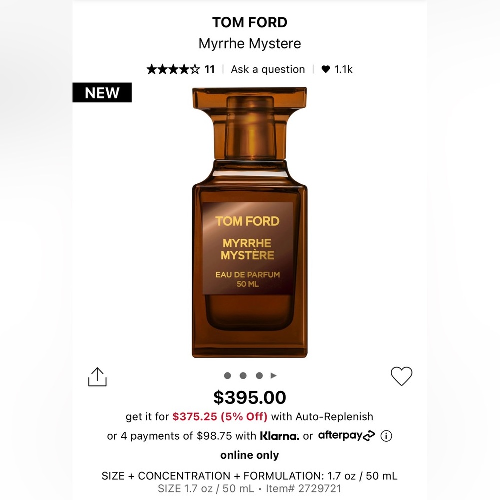 TOM FORD MYRRHE MYSTERE 🔥